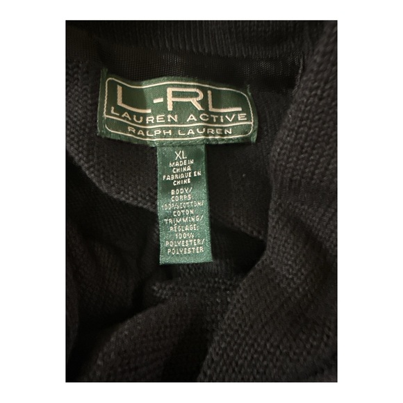 Ralph Lauren Black Cowl Neck Sweater active size X-Large - Picture 6 of 6